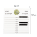 Bilateral Eyelash Crystal Pallet Tray Holder with Glue Circle Jade Stone Large Size False Lash Board Hold Tiles Lash Tools