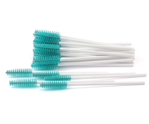 50pcs Pack Wholesale Disposable Eyelash Eyebrow Mascara Wands Spoolie Applicator Brush Lash Extensions Accessories Supplies
