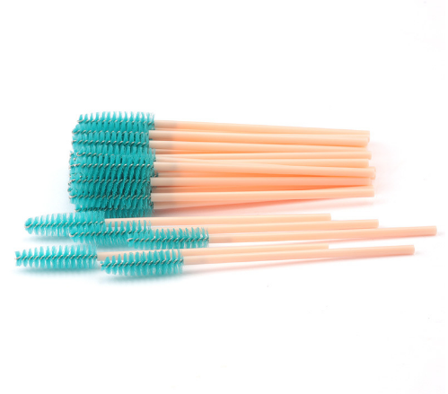 50pcs Pack Wholesale Disposable Eyelash Eyebrow Mascara Wands Spoolie Applicator Brush Lash Extensions Accessories Supplies