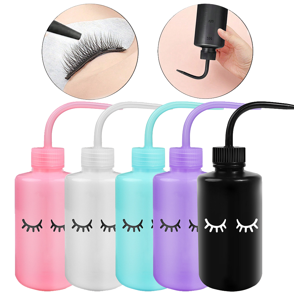 250ml Plastic Elbow Cleaning Spray Squeeze Bottle Water Squirt Bottle Jar with Scale Succulent Watering Bottle Eyelash Supplies