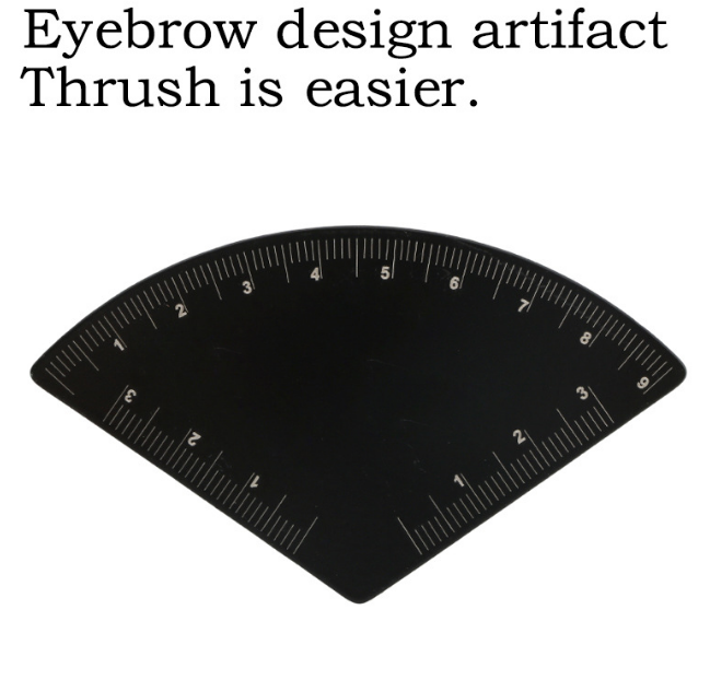 2026 Newest 1 Minute Brow Mapping Ruler Tool Stainless Steel Brow Shaping Design Ruler for PMU Artists Brow Microblading