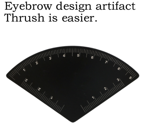 2026 Newest 1 Minute Brow Mapping Ruler Tool Stainless Steel Brow Shaping Design Ruler for PMU Artists Brow Microblading