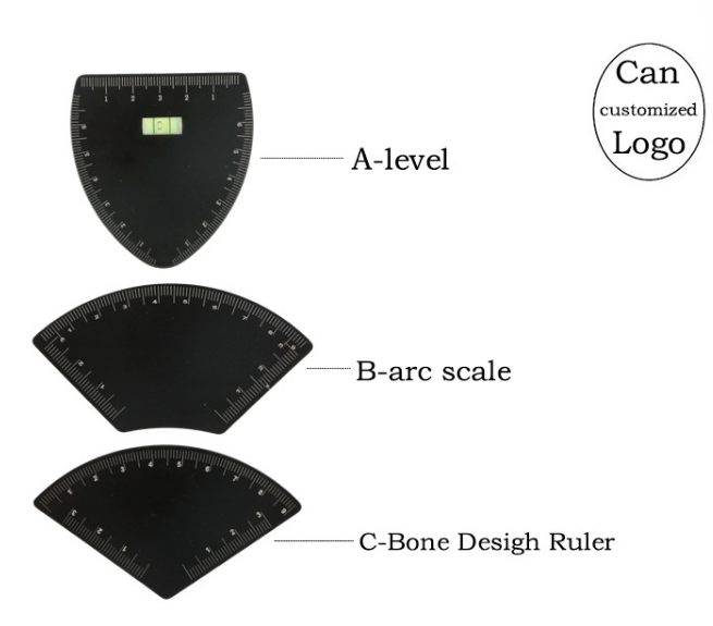 2026 Newest 1 Minute Brow Mapping Ruler Tool Stainless Steel Brow Shaping Design Ruler for PMU Artists Brow Microblading