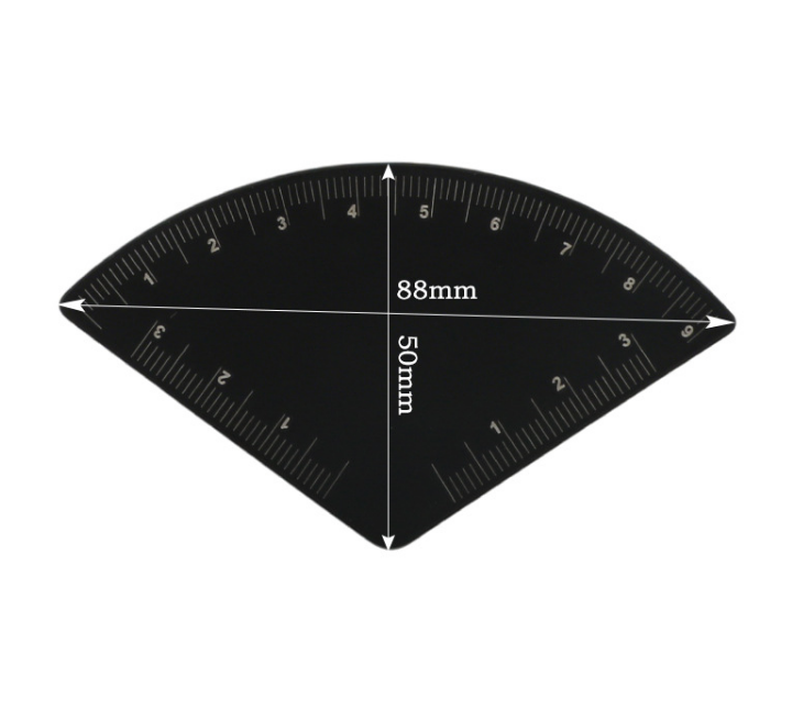 2026 Newest 1 Minute Brow Mapping Ruler Tool Stainless Steel Brow Shaping Design Ruler for PMU Artists Brow Microblading