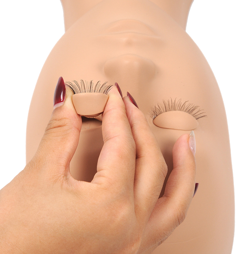 Fashion African American Mannequin Head Silicone Mannequin Heads for Lashes Training