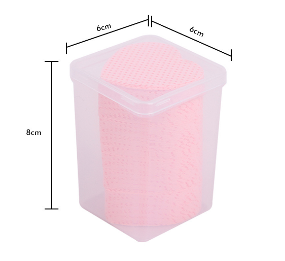 Heart Shaped Private Logo Lash Adhesive Nozzle Pad Easy Clean Cotton Pads Eyelash Extensions Glue Wipe Pad