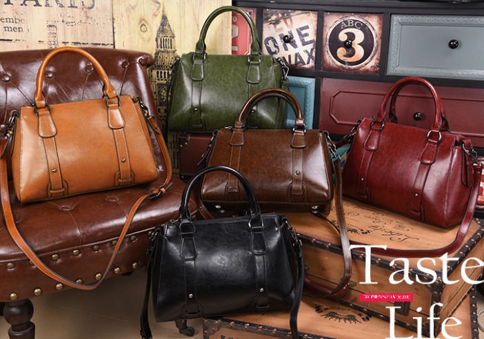 Women's Luxury 2025 New Genuine Leather Waterproof Boston Crossbody Shoulder Bags Soft Handle Zipper Closure Large Capacity