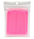 100pcs Disposable Lash Cotton Soft Swab Applicators for Eyelash Extensions Tool Mascara Micro Fiber Swab Brush Wands