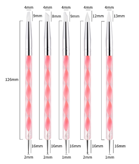 Nail Art Dotting Silicon Pencil Brush Painting brush