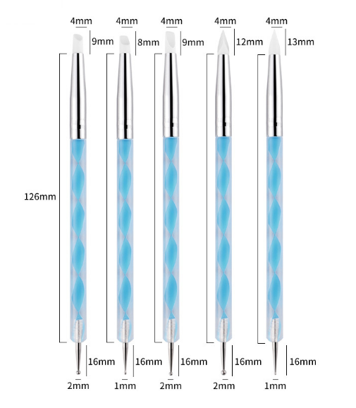 Nail Art Dotting Silicon Pencil Brush Painting brush