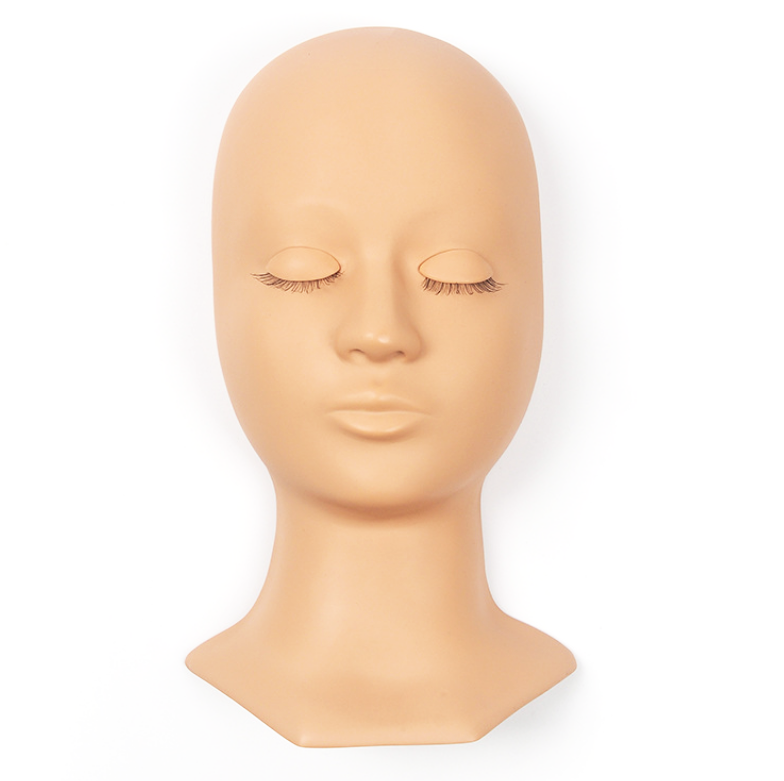 Fashion African American Mannequin Head Silicone Mannequin Heads for Lashes Training