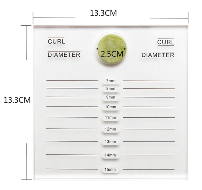 Bilateral Eyelash Crystal Pallet Tray Holder with Glue Circle Jade Stone Large Size False Lash Board Hold Tiles Lash Tools