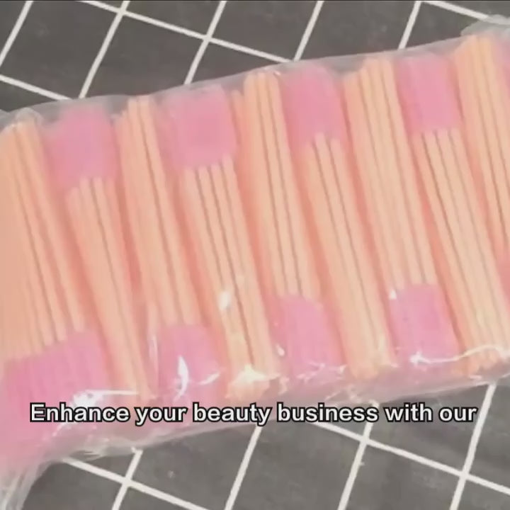 50pcs Pack Wholesale Disposable Eyelash Eyebrow Mascara Wands Spoolie Applicator Brush Lash Extensions Accessories Supplies