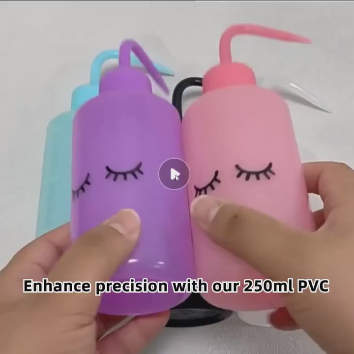 250ml Plastic Elbow Cleaning Spray Squeeze Bottle Water Squirt Bottle Jar with Scale Succulent Watering Bottle Eyelash Supplies