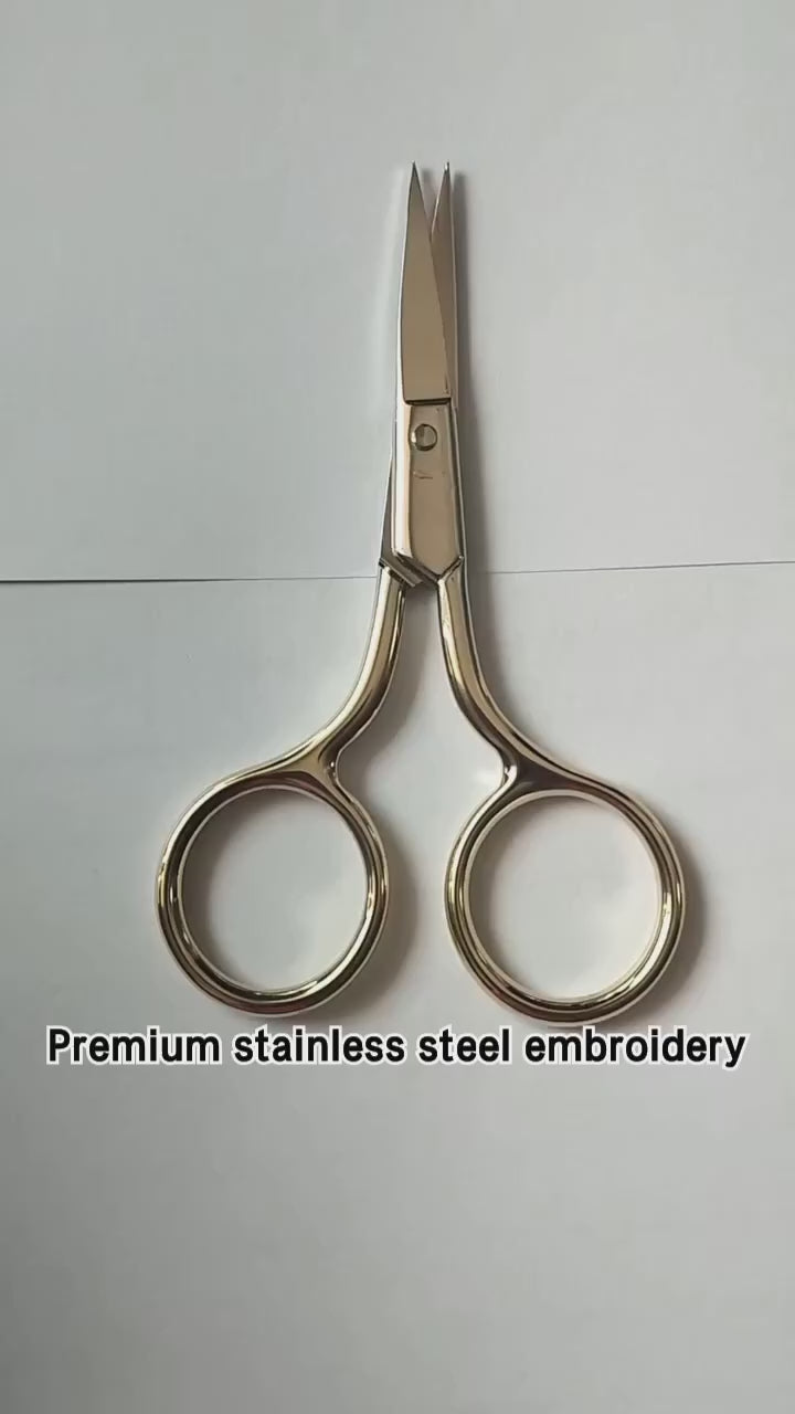 Stainless Steel Sharp Embroidery Scissors Sewing Needlework Household Crafting DIY Scissors Lash Beauty Grooming Scissors