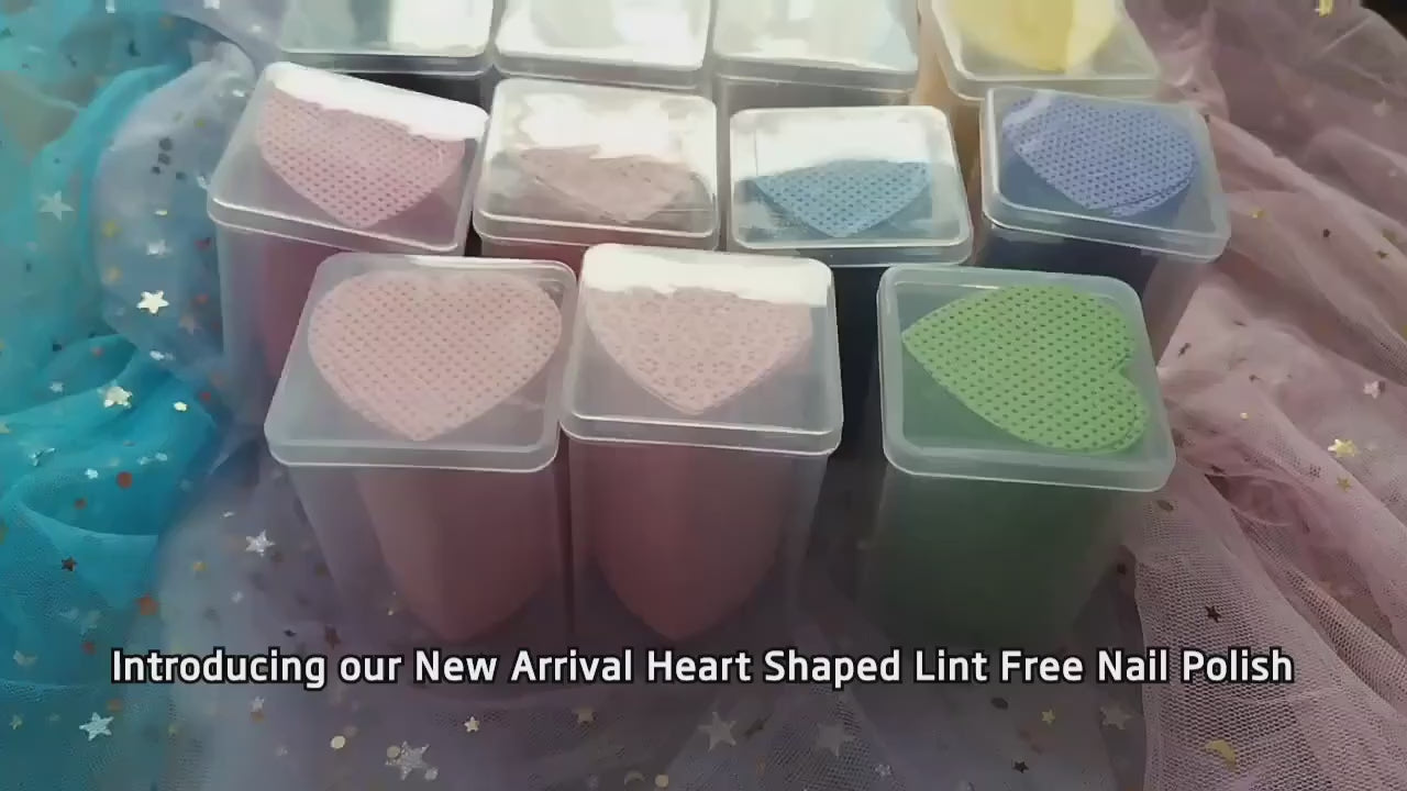 Heart Shaped Private Logo Lash Adhesive Nozzle Pad Easy Clean Cotton Pads Eyelash Extensions Glue Wipe Pad